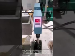 μέτρηση διάμετρου ελαστικού σωλήνα με μετρητή διάμετρου λέιζερ